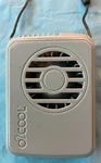 O2COOL Gray Deluxe Necklace Battery Operated Rechargeable Personal Fan. Fixed Price $7.50.