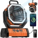 Portable Outdoor Tent Fan Camping 20000MAH Battery Led Lantern Vosfeel. Fixed Price $46.24.