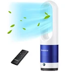 Bladeless Fan, With Remote, 8 Speeds, 9H Timer, Led Display, Easy-clean. Fixed Price $59.99.