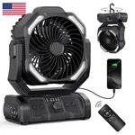 Onlynew Portable Camping Fan Rechargeable 20000MAH Battery Operated Oscillating. Fixed Price $69.16.