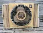 Vintage Lakewood Window Fan 3 Speed Reversible As Is Works But Needs Restoration. Fixed Price $55.00.