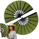 2 Pack Large Folding Rave Fans For Women Men, Nylon Hand Loud Snap Sound.... Fixed Price $19.33.