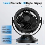 Pisliou 12000MAH Rechargeable Desk Portable Air FAN-6 Speed SK-103 Black. Fixed Price $29.66.