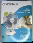 Comfort Zone Oscillating Fan, 12 Inches, 3 Speeds, Adjustable Tilt, White. Fixed Price $32.95.