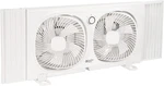 Comfort Zone CZ329WT 9" Dual Window With 180 Rotating Fans, 2-SPEEDS, Plast. Fixed Price $61.30.