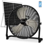 20" Large Solar Fan, Portable Battery Operated Floor 50W Rechargeable So.... Fixed Price $214.79.
