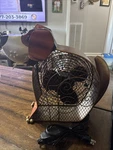 Deco Breeze Metal Dog Shaped Electric Fan Tested With On And Off Switch. Fixed Price $25.00.