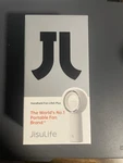 Jisulife LIFE5 Plus Handheld Fan, Rechargeable, 5-SPEED, 18HRS Battery, White. Fixed Price $35.00.