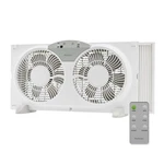 Holmes 8.5" Digital Window Fan 2-SPEED Twin Blade Reversible Airflow. Fixed Price $50.00.