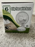 Comfort Zone CZ6XMWT-EC Inch Clip Fan White (CZ6XMWT). Fixed Price $15.00.