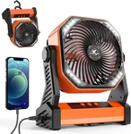 Kitwlemen 20000MAH Camping Fan Battery Operated. Fixed Price $116.49.