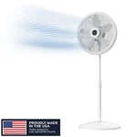 Lasko Cyclone 18" 3-SPEED Adjustable Oscillating Pedestal Fan, White, S18931. Fixed Price $48.60.
