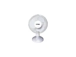 Optimus F-1230 12" Oscillating Table Fan, White. Fixed Price $40.99.