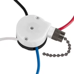 With 4 Pre-installed Wires Ceiling Fan Switch 3 Speed Wire, ZE-208S Black. Fixed Price $10.87.