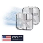 20 In. 3 Speed Air Circulating Box Fan For Home White With Save Smart Technol. Fixed Price $58.95.