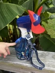 Walt Disney Parks Misting Water Bottle Fan - Blue With Lanyard. Fixed Price $15.00.