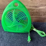 Vintage 90S Holmes Tropicool Fan Translucent Green Tested Working 2 Speed. Fixed Price $39.99.