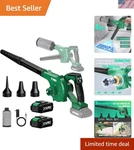 Cordless 4-IN-1 Leaf Blower & Vacuum Combo 190MPH, Smart 3-MODE Control. Fixed Price $109.99.