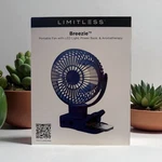 Limitless "breezie" Portable Fan W/led Light, Power Bank, & Aromatherapy. Fixed Price $49.99.