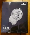 Cutehoo Portable Robot Fan Man, Desk Rechargeable With Suction Cups. Fixed Price $9.97.