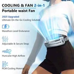 Fan Air Conditioner Waistband Removable Ice Gel Portable Body Cooler. Fixed Price $43.98.