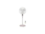 Optimus F-1672WH 16" Oscillating Stand Fan With Remote ,white. Fixed Price $57.49.