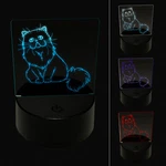 Gentle Persian Cat 3D Illusion Led Light Sign Nightstand Desk Lamp. Fixed Price $19.99.