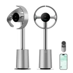 Bedroom Smart Tower Fan - Dreame Bladeless 10 Speed 270 Airflow Silver. Fixed Price $369.99.
