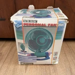 Vintage 90S Holmes Fan Desktop Personal 13 Table Teal Blue Pink Purple Nos. Fixed Price $35.00.