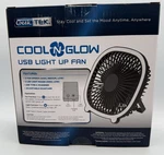Geek Tek Cool Glow Usb Light Up Fan 2 Modes Power Cable Included New. Fixed Price $22.02.