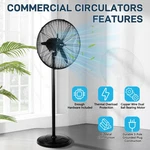 20 Inch 4 Speeds Commercial & Industrial High Velocity Oscillating Pedestal Fan. Fixed Price $75.89.