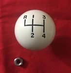 5/16-18 Knob White Ball 4 Speeed For Muncie & Other Shifters. Fixed Price $24.50.
