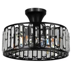 18" Crystal Caged Ceiling Fan With Lights Remote Control, 3-SPEED Industrial .... Fixed Price $293.55.