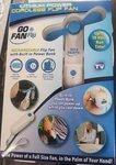 Go Flip Usb Rechargeable Fan/ Up To 10 Hour Run Time/ Built In Power Bank. Fixed Price $6.99.