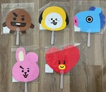 BT21 Picket Hand Fan Shooky Cooky Mang Tata Chimmy Line Friends New 2018. Fixed Price $29.99.