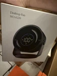 Yoshenmo A220 Fan Digital Display Rechargeable Adjustable Tilt Light Grey. Fixed Price $18.00.