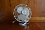 Vintage Tatung Fan Deluxe/clipon Desk/ 2 Speed In. Blades LP-6BEP-TESTED. Fixed Price $24.00.