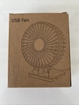 Jzcreater Portable Small Desk Fan, Light Green Color, 3-SPEED, ZLS-USB01. Fixed Price $11.70.