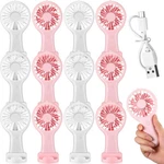 12 Pcs Mini Handheld Fan Bulk 3 Speed Usb Electric Battery Operated Small Por.... Fixed Price $54.39.