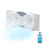 Comfort Zone Living Twin Window Fan, 3 Speeds, 9 Inches, Wi-fi, White. Fixed Price $59.69.