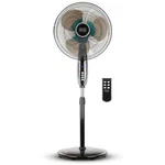 Black+decker 16" Dual-blade Oscillating 3-SPEED Stand Fan With Remote, BFSD116B,. Fixed Price $60.21.