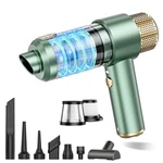 Jonyj 16000PA Handheld Car Vacuum Cleaner Cordless Green & Gold. Fixed Price $46.99.