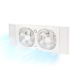 Comfort Zone Twin Window Fan, Individual 180 Degree Rotating Heads, 9 Inches. Fixed Price $46.19.