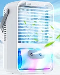 Air Fan Portable Conditioner Mini Cooler Cooling Humidifier Usb Electric 7 Light. Fixed Price $48.47.