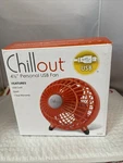 Chillout Portable Usb Fan Orange New In Box. Fixed Price $9.99.