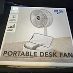 Trend Zone 6.5 Portable Desk Fan - 3 Speeds Rechargeable White (new In Box). Fixed Price $9.24.