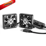 Eluteng Dual 40MM Usb Fan With 3 Speeds Adjustable 5V Pc Max 5500RPM. Fixed Price $19.92.