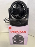 Iris Tiny Mighty 3-SPEED Oscillating Tilt Lightweight Portable Desk Fan New!. Fixed Price $18.99.