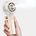 Misting Portable Handheld Fan, Powerful Turbo Motor, 6000MAH Rechargeable. Fixed Price $54.50.