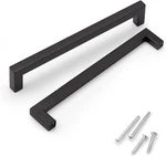 15 Pack Black Stainless Steel Cabinet Handles 7-9/16 Kitchen Drawer Pulls, Eu. Fixed Price $44.99.